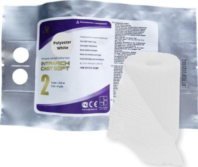 Бинт полимерный белый IR-SC0021 INTRA RICH CAST SOFT 